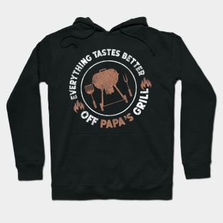 BBQ Smoker Dad Everything Astes Better Off Papas Grill Hoodie